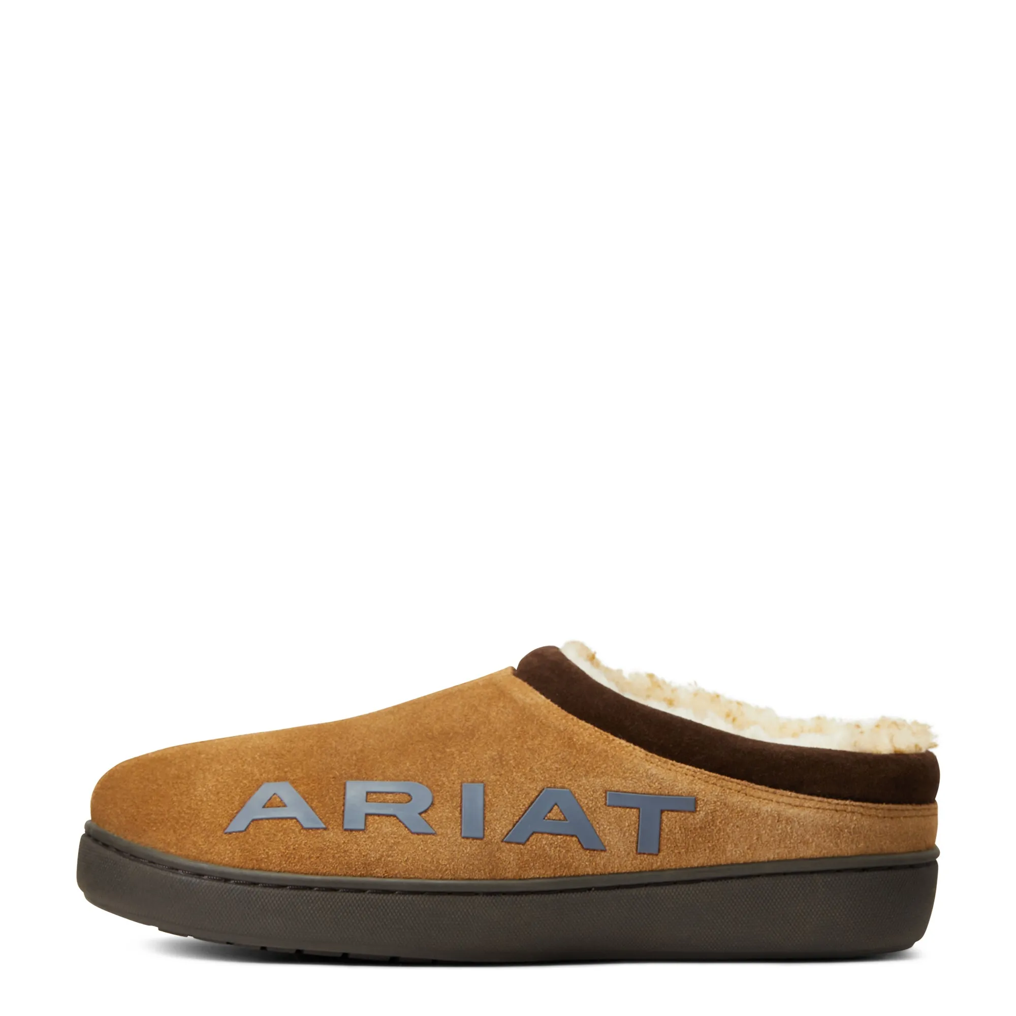 Ariat Men's Logo Hooded Clog Slipper, Hashbrown