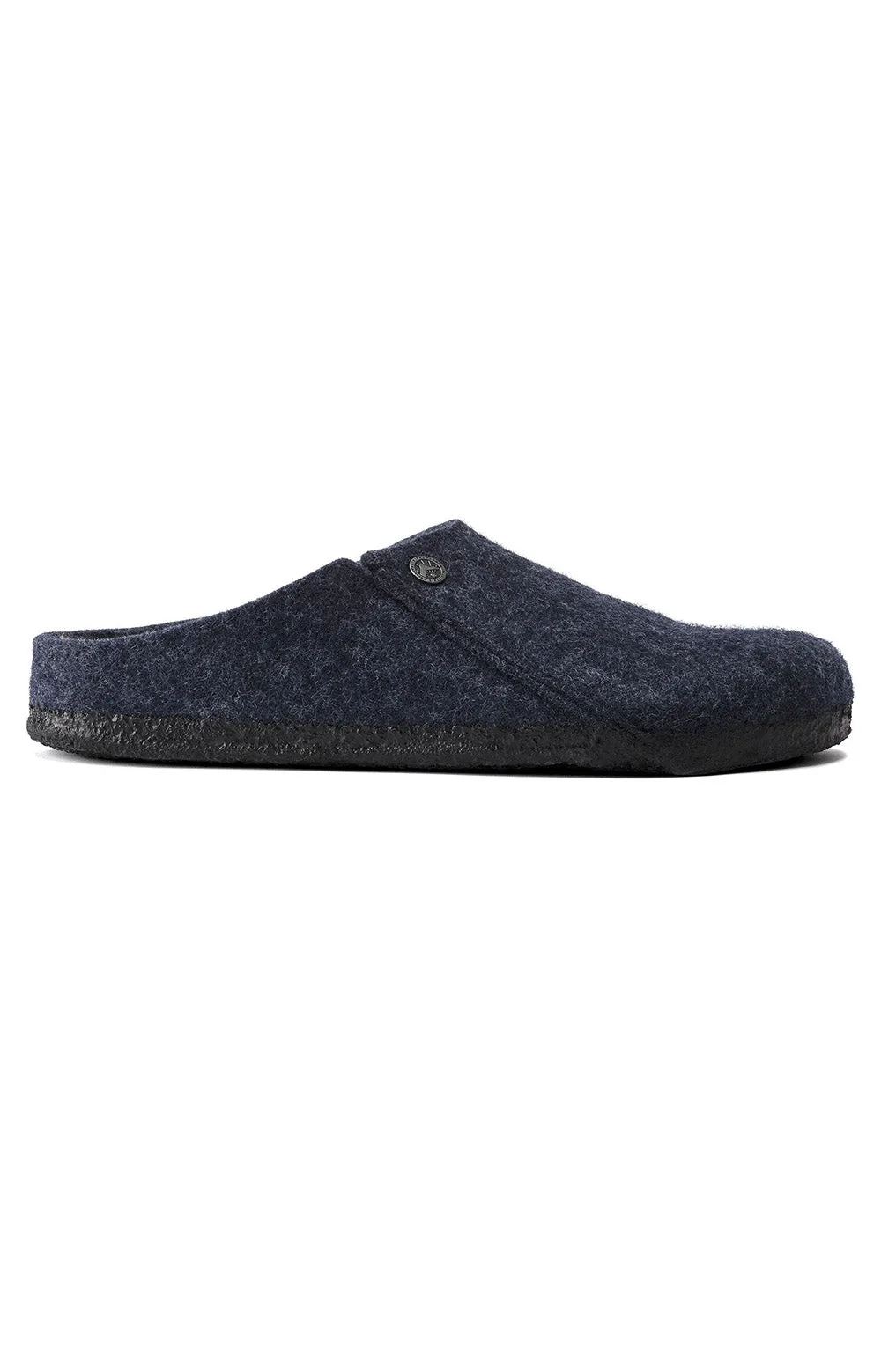 Birkenstock Zermatt Shearling Dark Blue Wool Felt Slippers 1017535