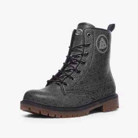 Celtic Trinity Knot Vegan Leather Boots