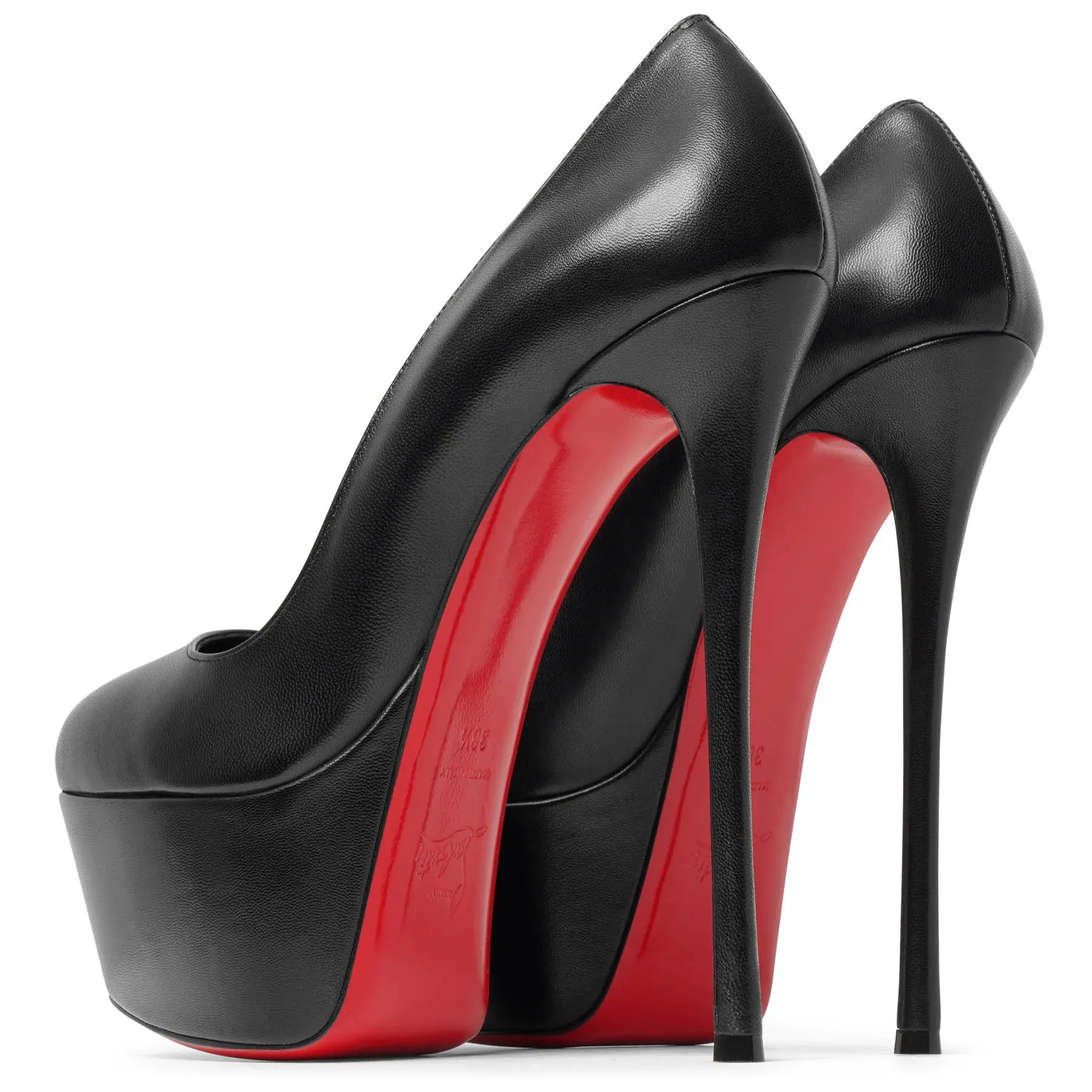 Dolly 160 black leather pumps