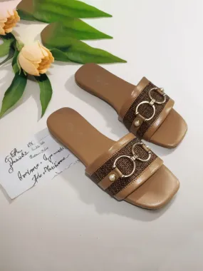 Fawn Brown | Flat Slippers for women