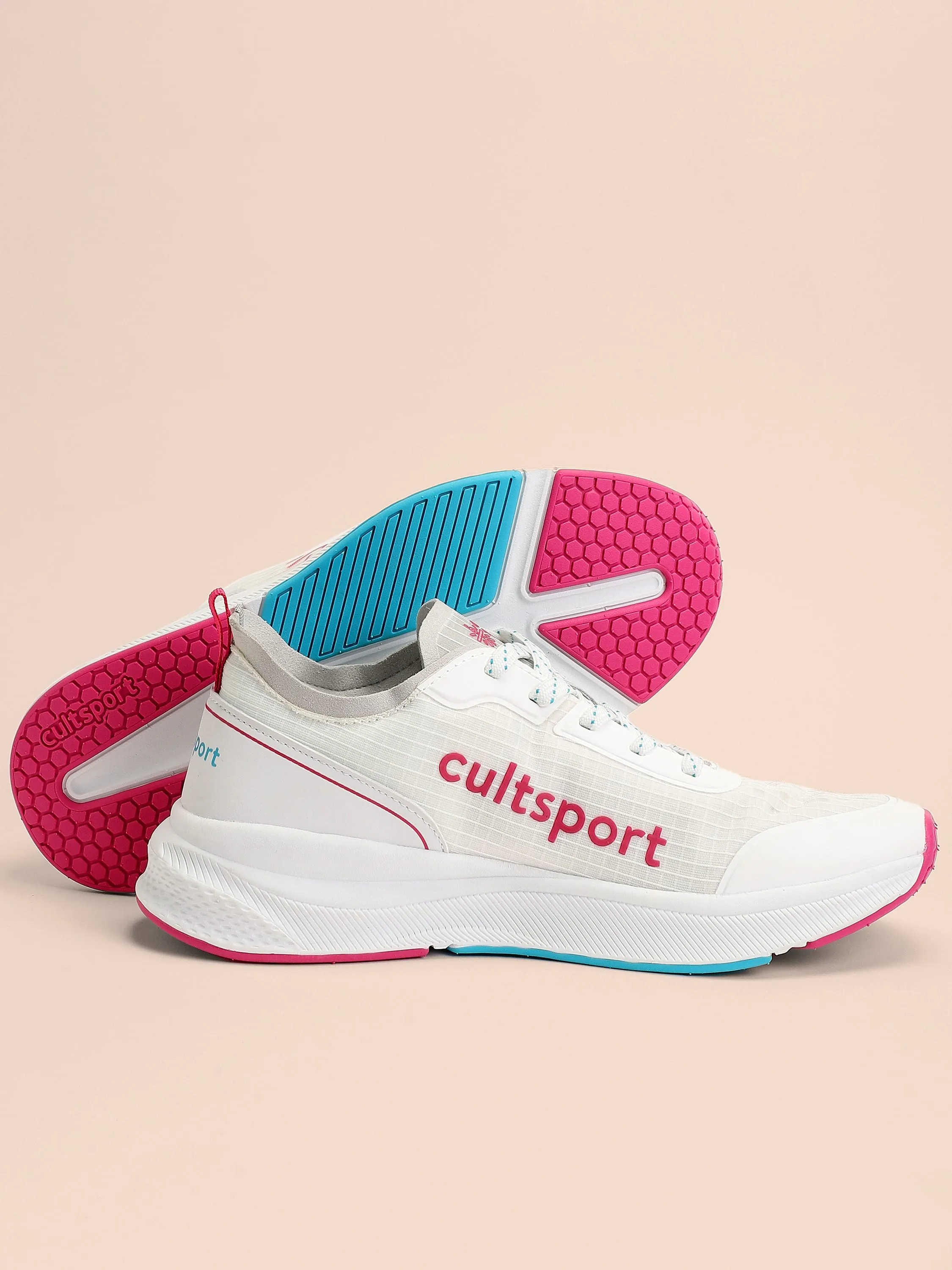 Flamingo Women Running Shoes - White/Red