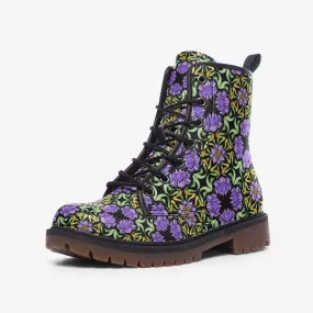 Funky Flowers Vegan Leather Boots