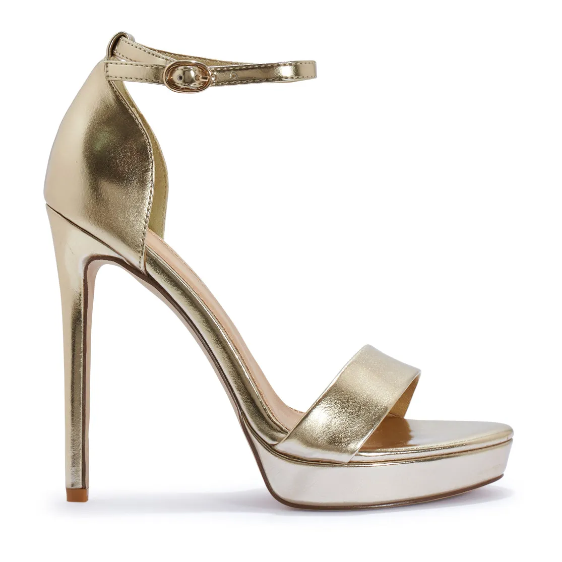 GINSENG1/B HIGH HEEL PLATFORM BARELY THERE SANDAL