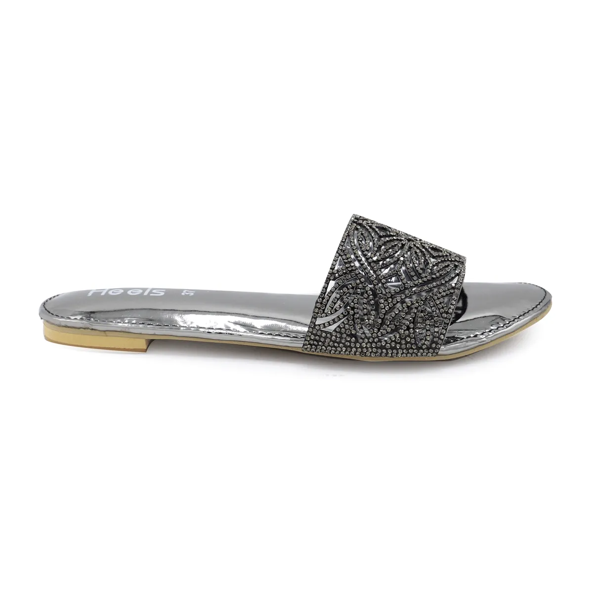 Grey Fancy Slipper 042076