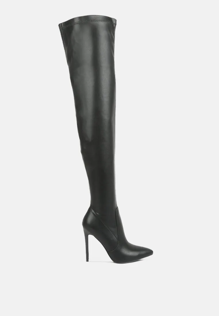 gush over knee heeled boots