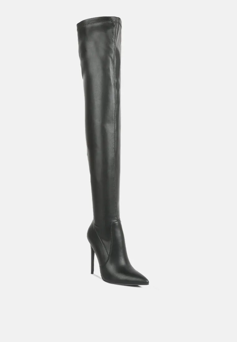 gush over knee heeled boots