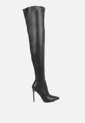 gush over knee heeled boots