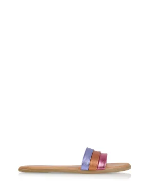 HANA metallic - Slippers | Orange / Pink