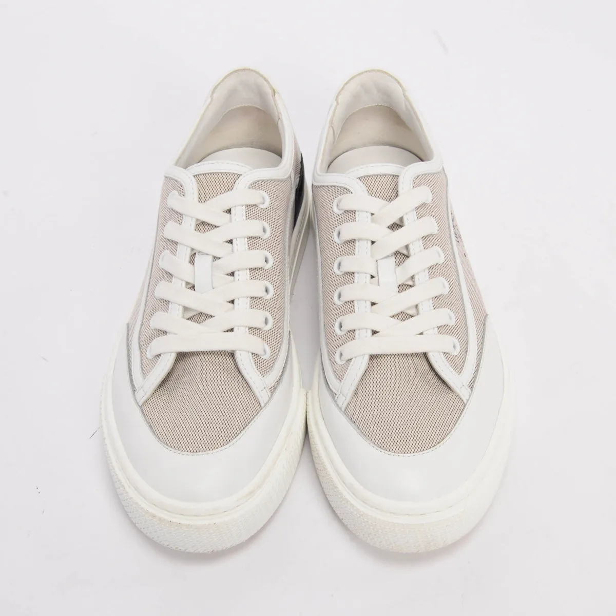 Hermes Prunoir Canvas Get Sneakers 38.5