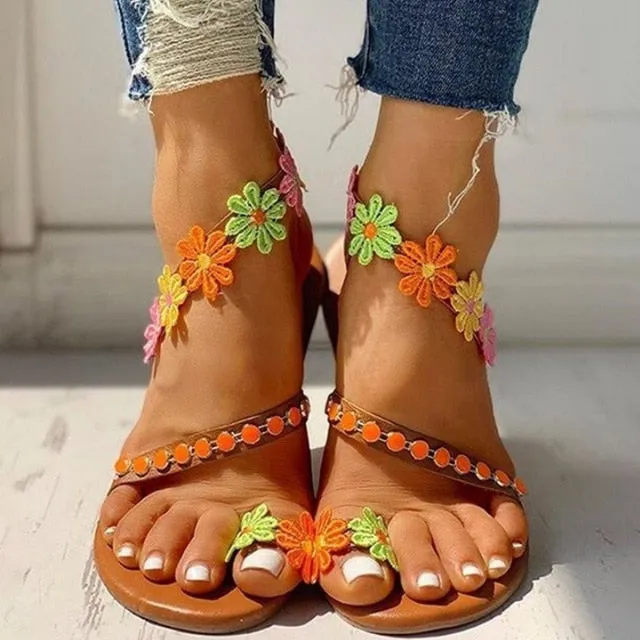 Hot Sale Lace Roman Sandals for Women – Sexy White Slip-on Flat Shoes, Plus Size Sandalias Zapatillas De Mujer