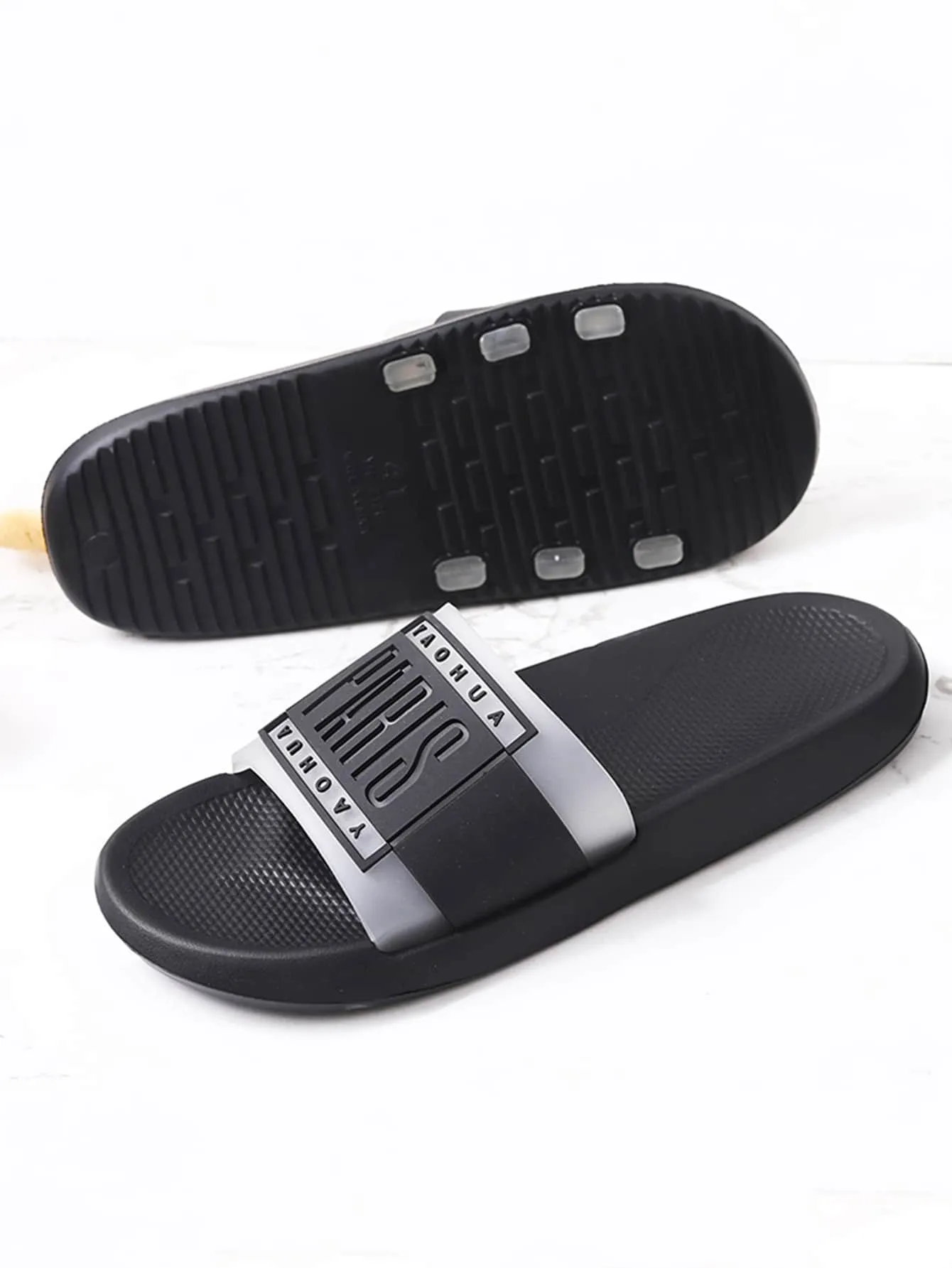 Men's Letter Pattern Slippers Men's Indoor Slippers