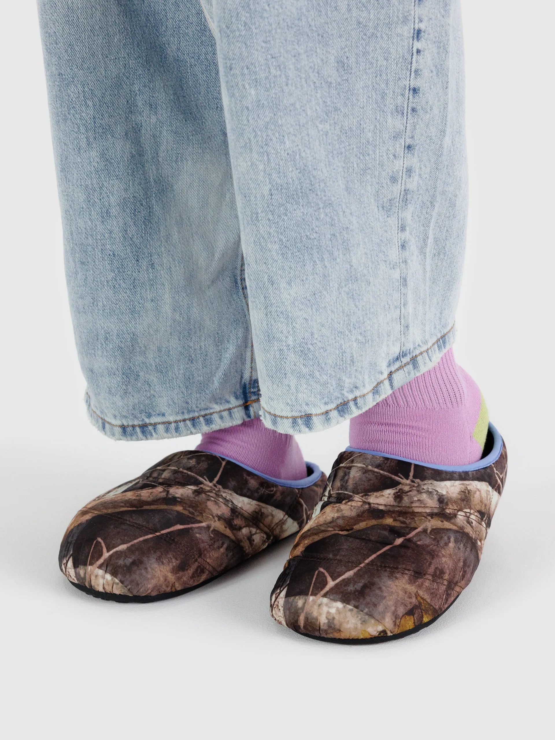 Puffy Slippers in Photo Forest