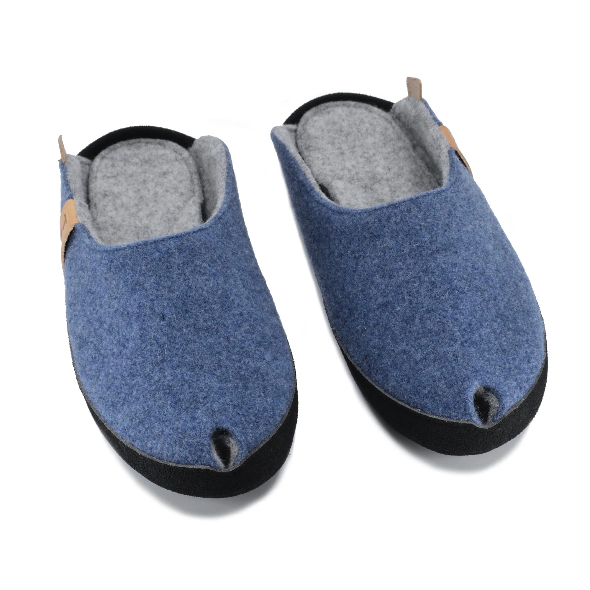 TOKU Brussels Wool Slippers - Blue