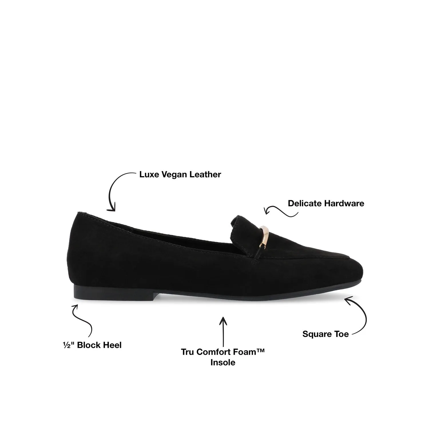 WRENN FAUX SUEDE FLATS IN WIDE